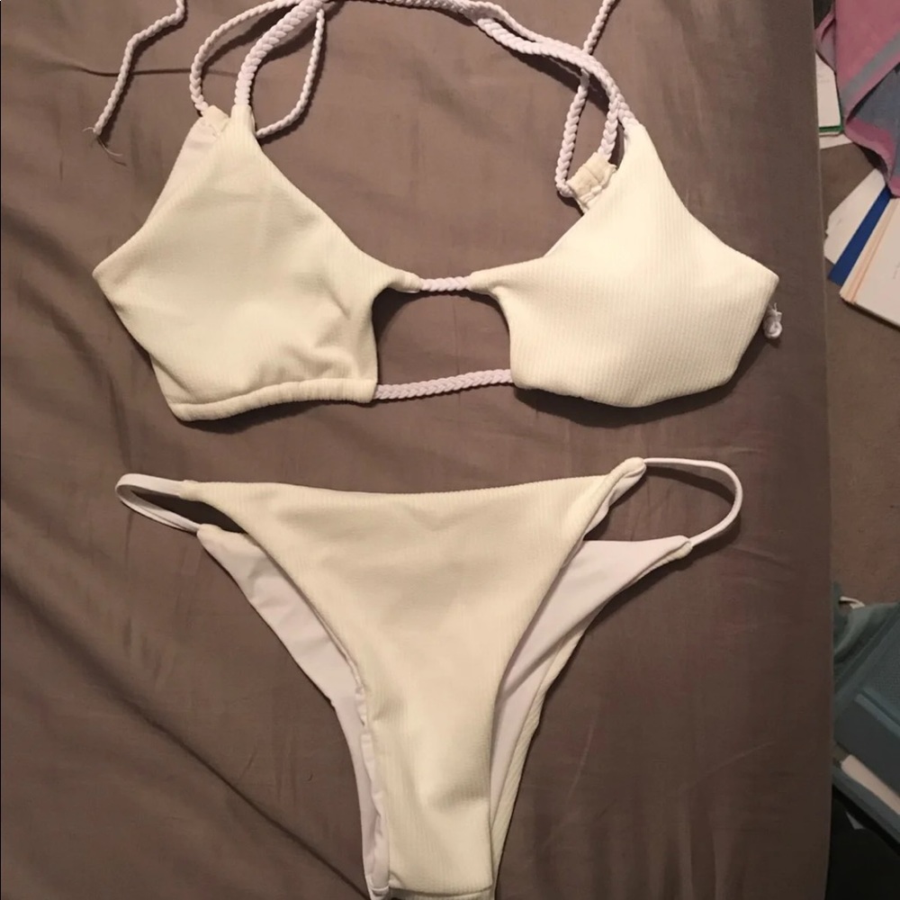 Never worn white bikini